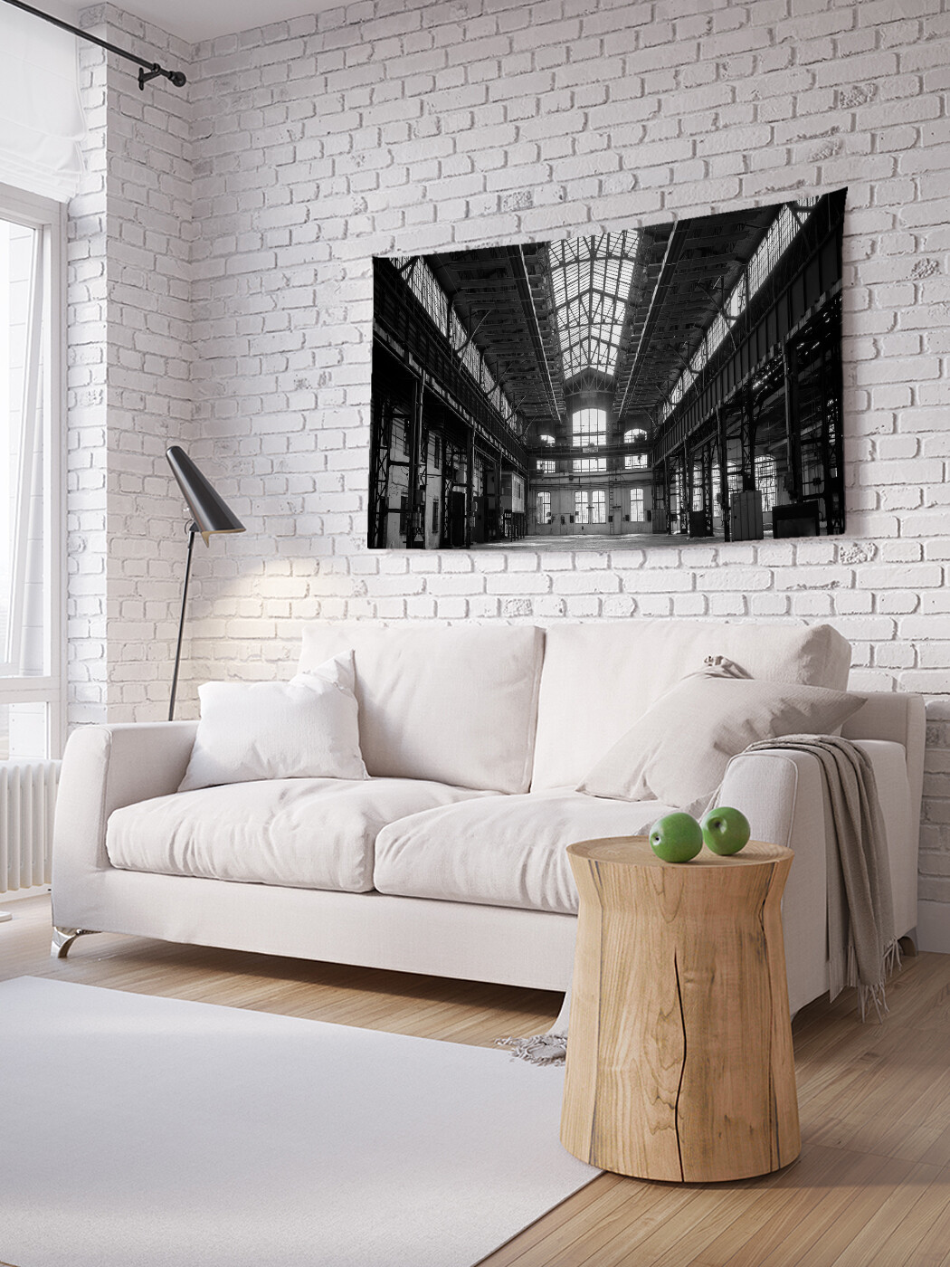 

Горизонтальное фотопанно JoyArty Промышленный цех, из ткани, 100х150 см