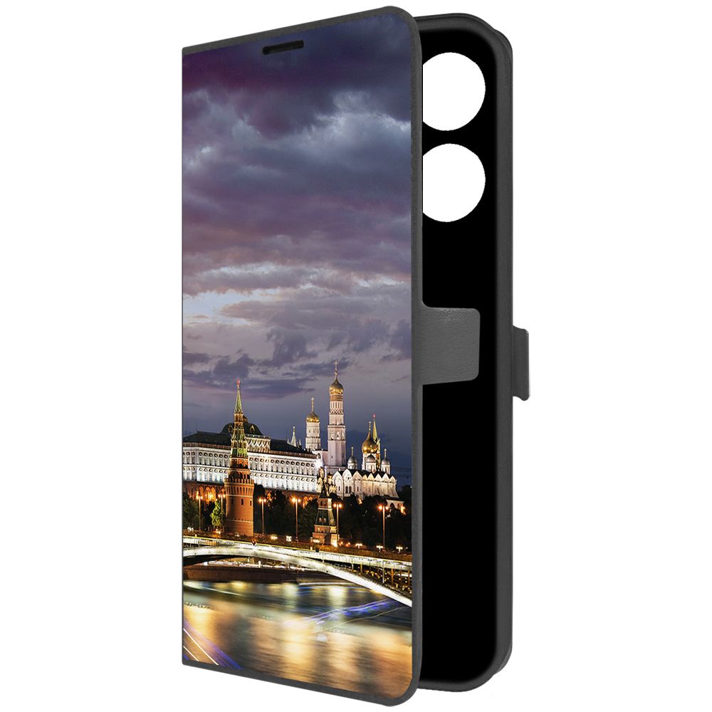 

Чехол-книжка Krutoff Eco Book для INFINIX Zero 20 Россия, Московский Кремль (черный)