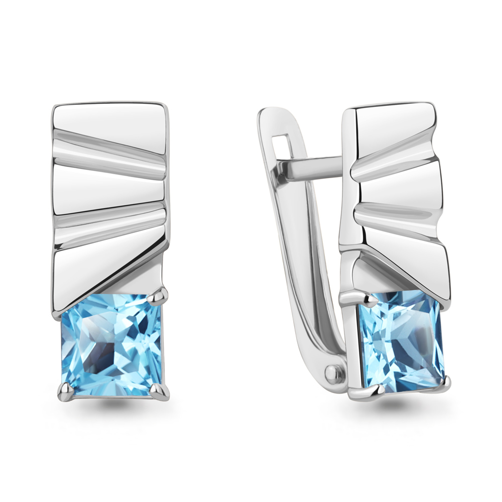 

Серьги из серебра с топазом Aquamarine Aquamarine 4788205_925_р, 4788205_925_р