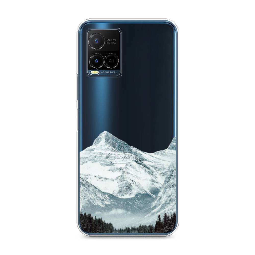 

Чехол на Vivo Y33s "Горы арт 1", Белый;зеленый, 265050-2