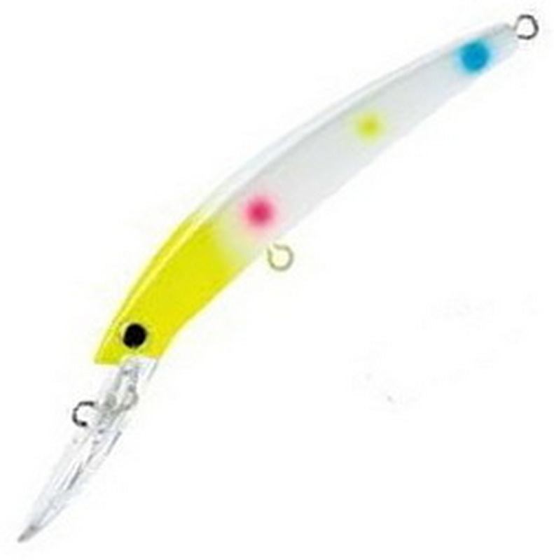 

Воблер Yo-Zuri R1206-WB CRYSTAL MINNOW DEEP DIVER WALLEYE 110F, Желтый;белый, Crystal DD Walleye