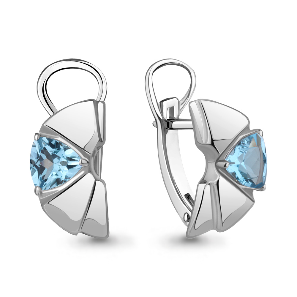 

Серьги из серебра с топазом Aquamarine Aquamarine 4788105_925_р, 4788105_925_р