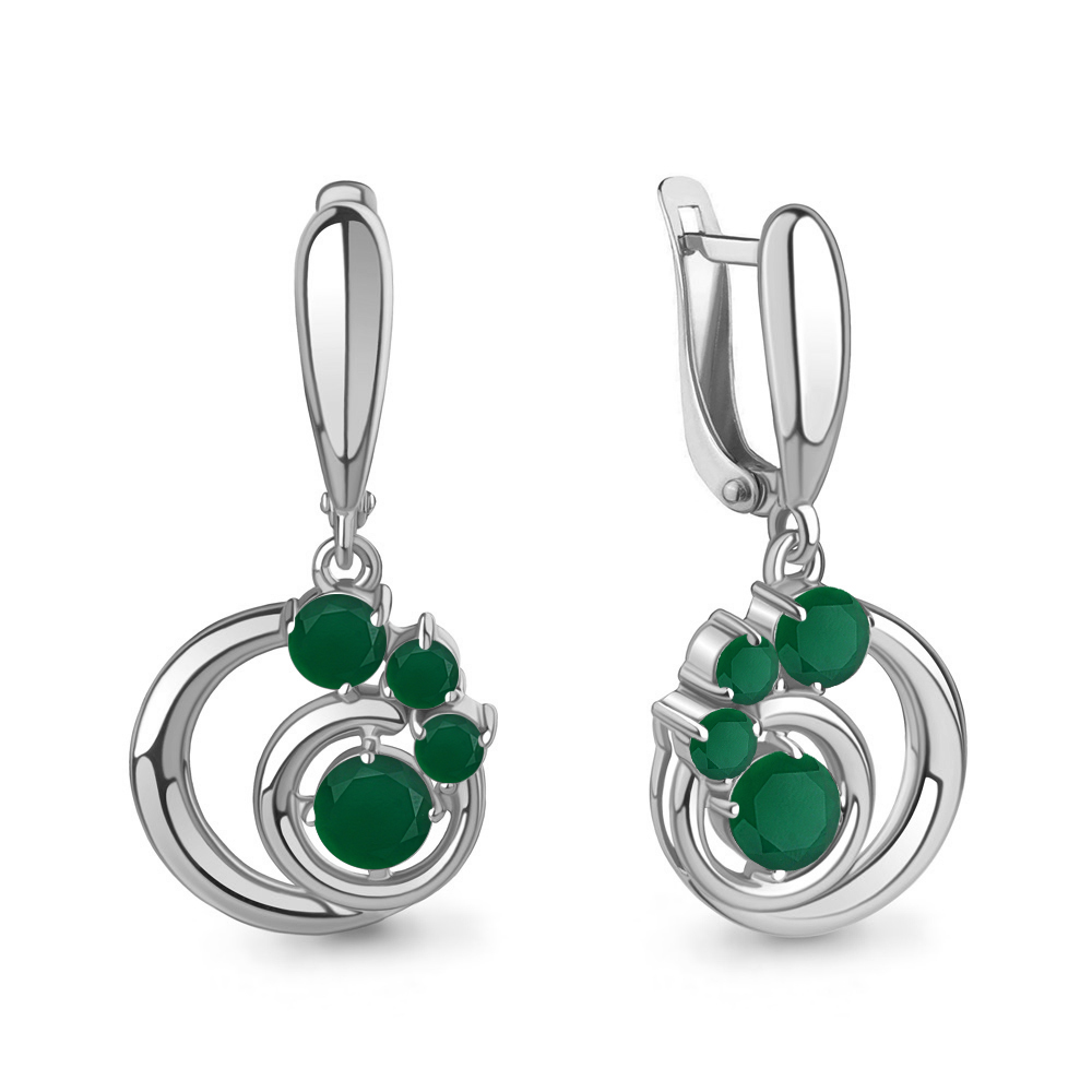 

Серьги из серебра с агатом Aquamarine Aquamarine 4784609_925_р, 4784609_925_р