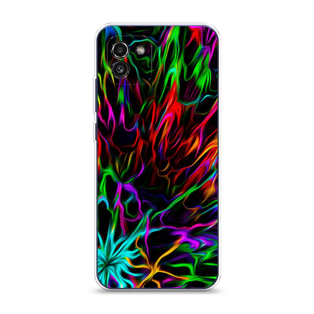 

Чехол на Samsung Galaxy A03 "Разноцветные разводы", Голубой;зеленый;оранжевый, 2104950-3