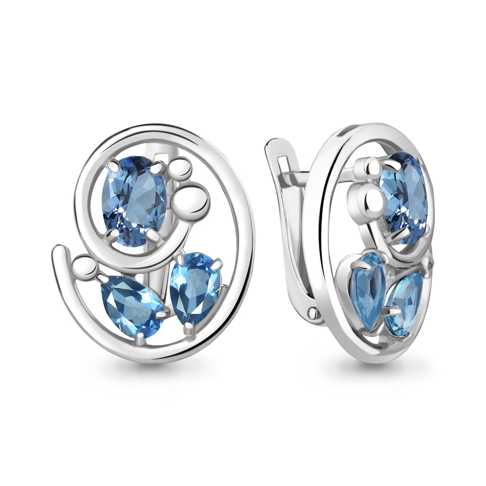 

Серьги из серебра с топазом Aquamarine Aquamarine 4784505_925_р, 4784505_925_р