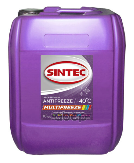 фото Антифриз готовый гибридный multifreeze 10кг sintec арт. 800541