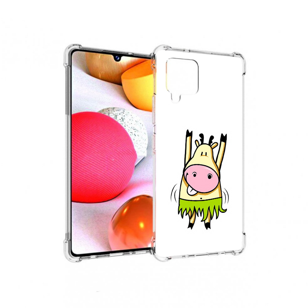 

Чехол MyPads Tocco для Samsung Galaxy A42 Веселая корова (PT226910.539.42), Прозрачный, Tocco