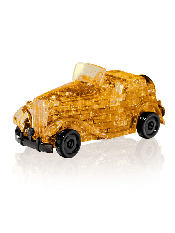 3D-пазл Crystal Blocks Машинка 54 детали 9061 желтый