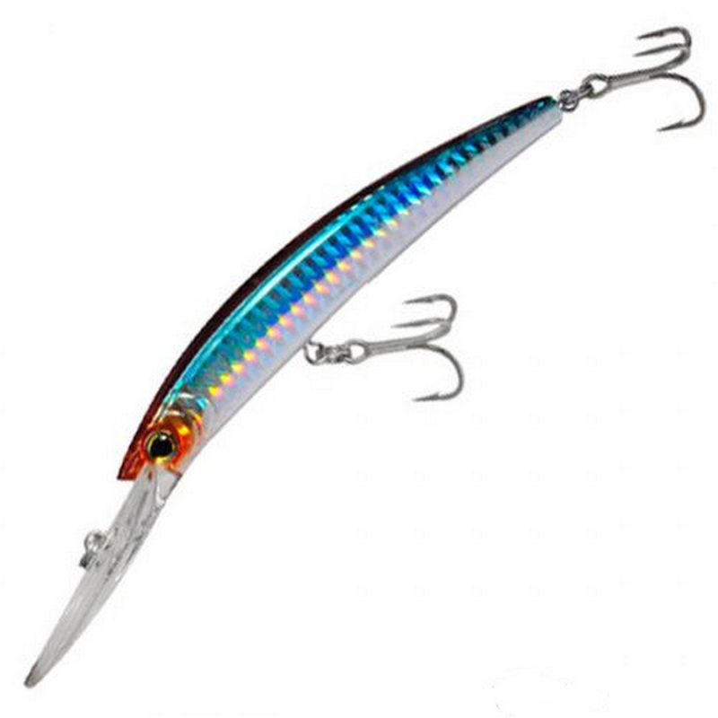 

Воблер Yo-Zuri R1134-HSM CRYSTAL MINNOW DEEP DIVER 90F, Серебристый;голубой, Crystal DD