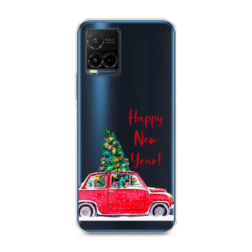 

Чехол на Vivo Y33s "Happy New Year", Красный;зеленый, 265050-5