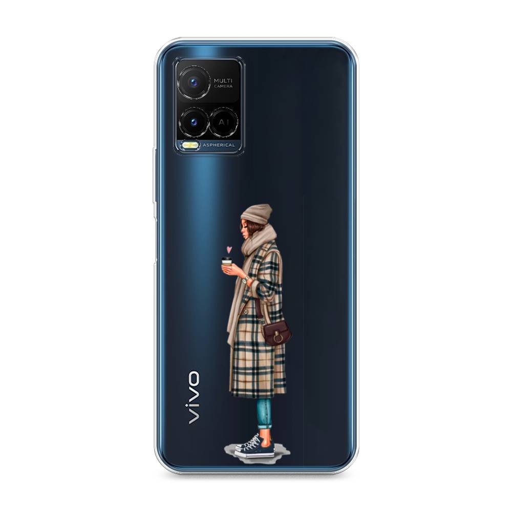 

Чехол на Vivo Y33s "Утренний кофе", Коричневый;бежевый, 265050-6