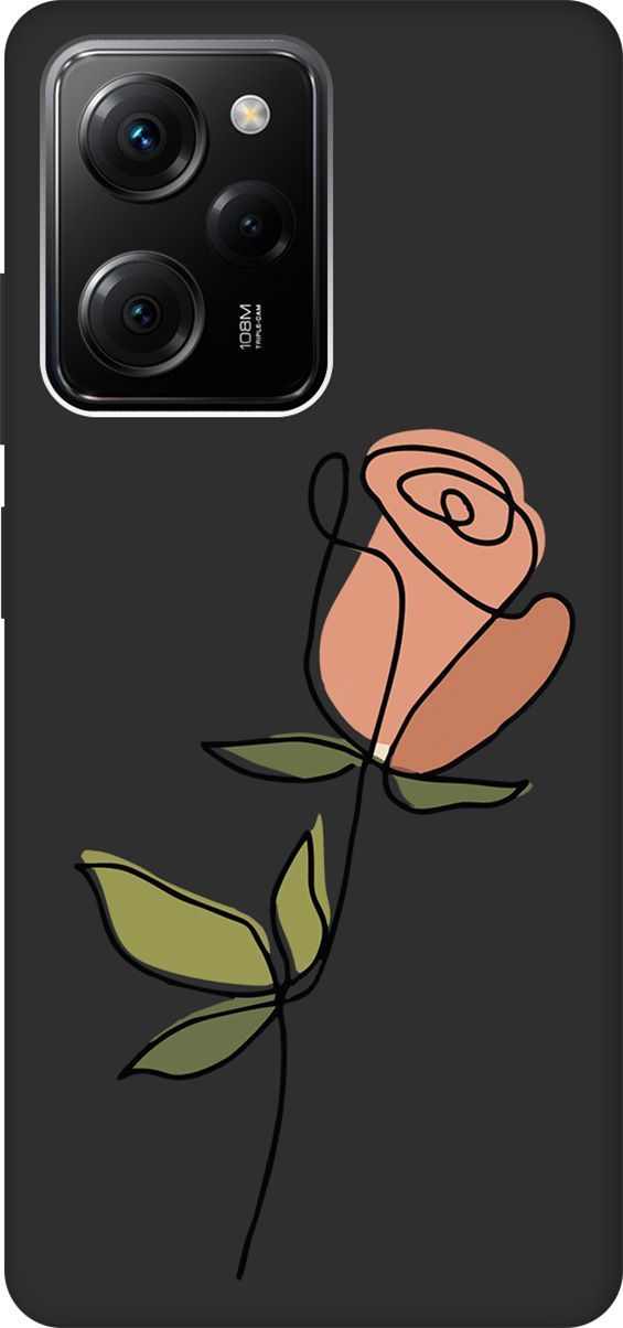 

Чехол на Poco X5 Pro 5G с 3D принтом "Rose" черный, Черный;зеленый, 158265