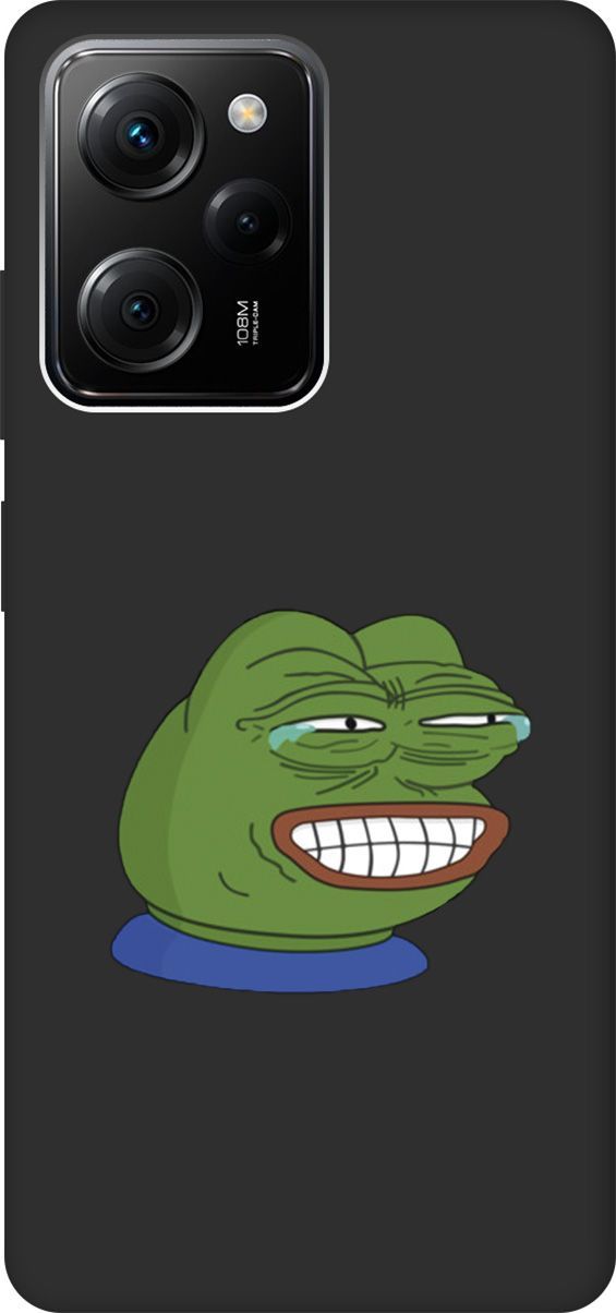 

Чехол на Xiaomi Poco X5 Pro 5G с 3D принтом "Pepe the Frog" черный, Черный;зеленый, 158265