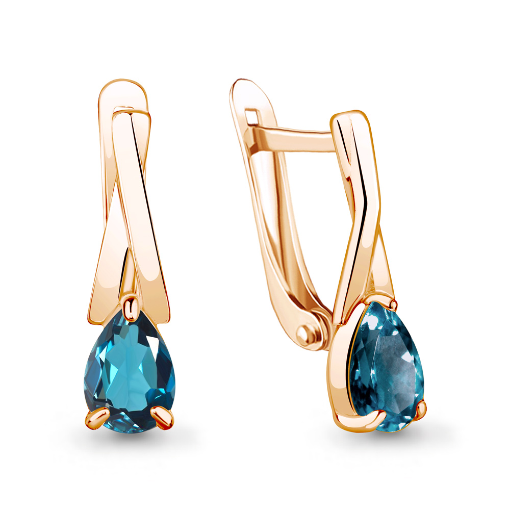 

Серьги из серебра с топазом Aquamarine Aquamarine 4782408_925_з, 4782408_925_з