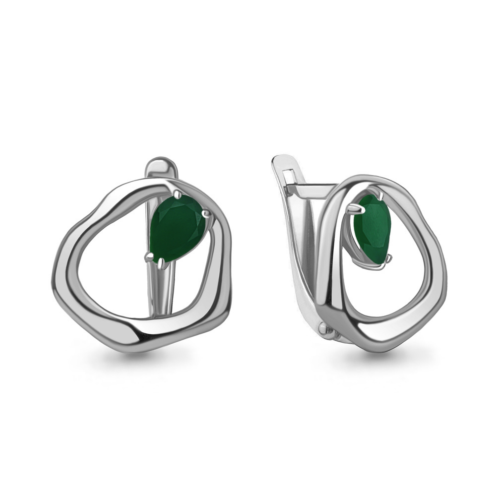 

Серьги из серебра с агатом Aquamarine Aquamarine 4782309_925_р, 4782309_925_р