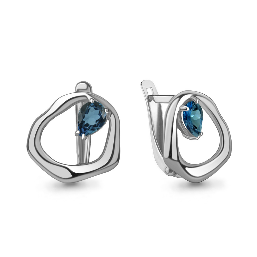 

Серьги из серебра с топазом Aquamarine Aquamarine 4782308_925_р, 4782308_925_р
