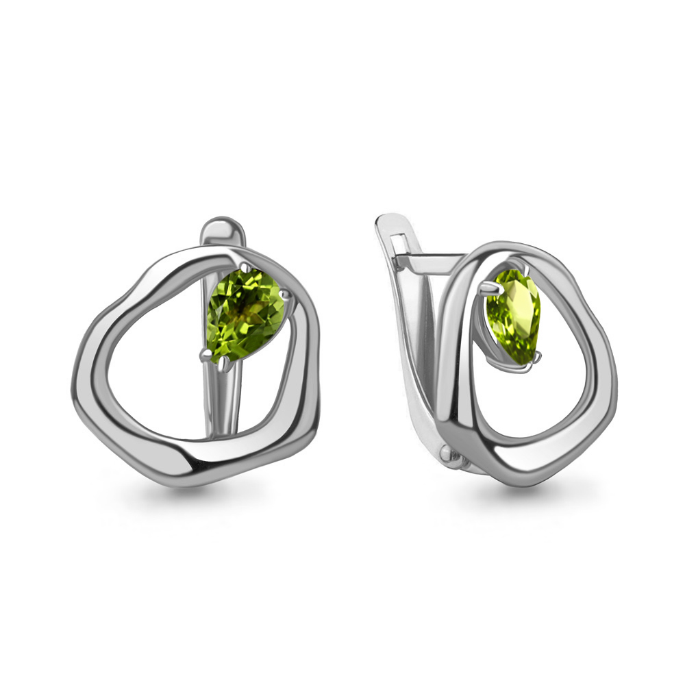 

Серьги из серебра с хризолитом Aquamarine Aquamarine 4782307_925_р, 4782307_925_р