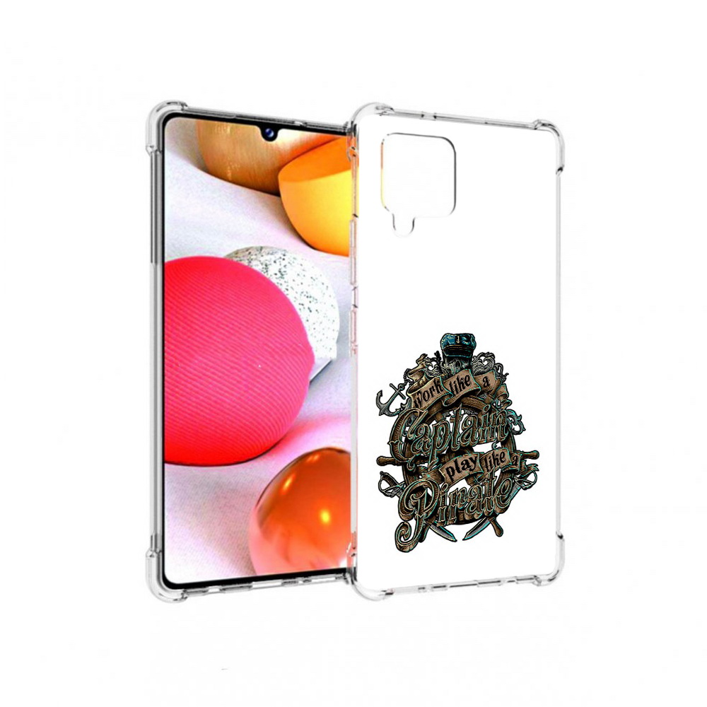 

Чехол MyPads Tocco для Samsung Galaxy A42 капитан пиратов (PT226910.539.385), Прозрачный, Tocco