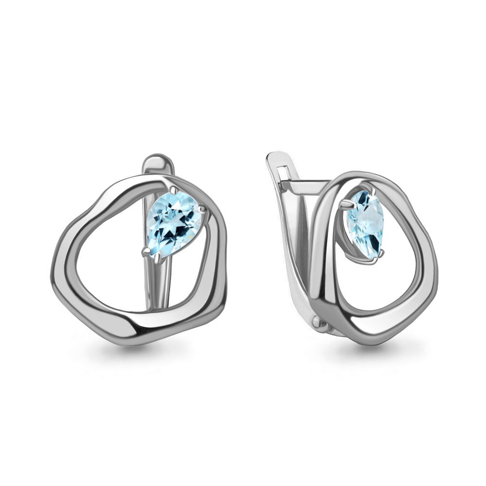 

Серьги из серебра с топазом Aquamarine Aquamarine 4782302_925_р, 4782302_925_р