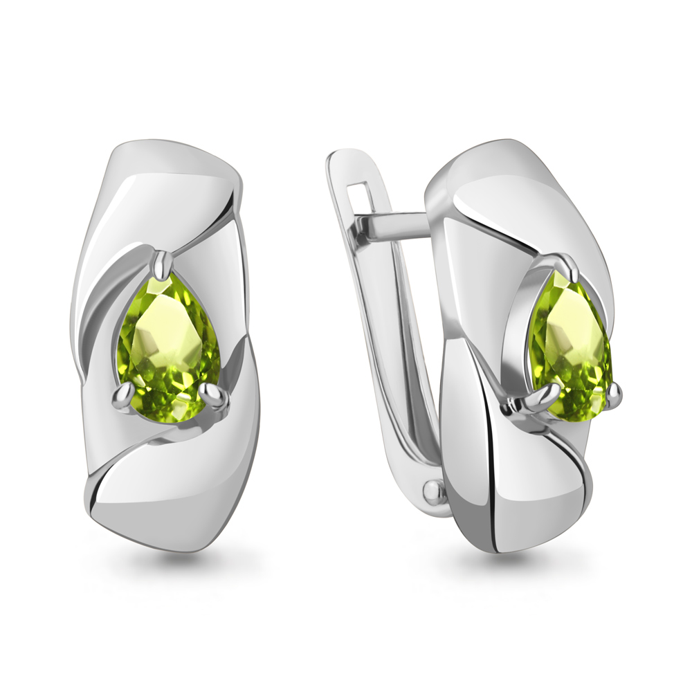 

Серьги из серебра с хризолитом Aquamarine Aquamarine 4782007_925_р, 4782007_925_р