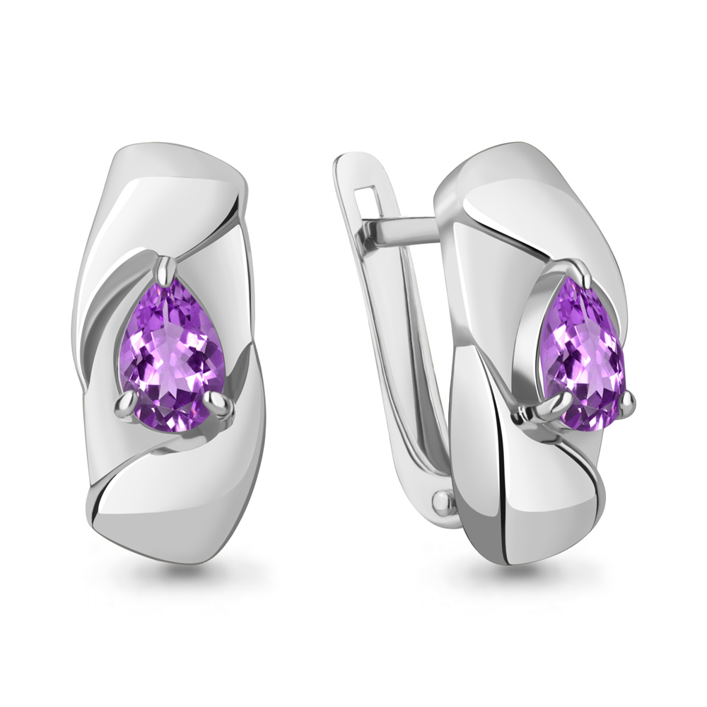 

Серьги из серебра с аметистом Aquamarine Aquamarine 4782004_925_р, 4782004_925_р