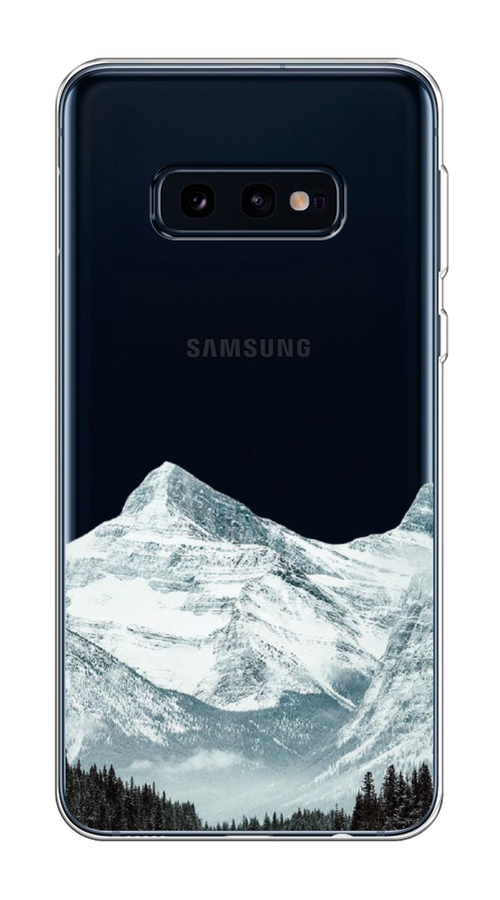

Чехол на Samsung Galaxy S10E "Горы арт 1", Белый;зеленый, 27250-2