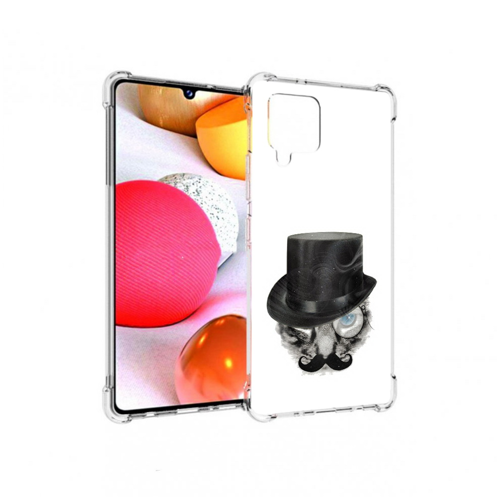 

Чехол MyPads Tocco для Samsung Galaxy A42 интелегентный кот (PT226910.539.378), Прозрачный, Tocco