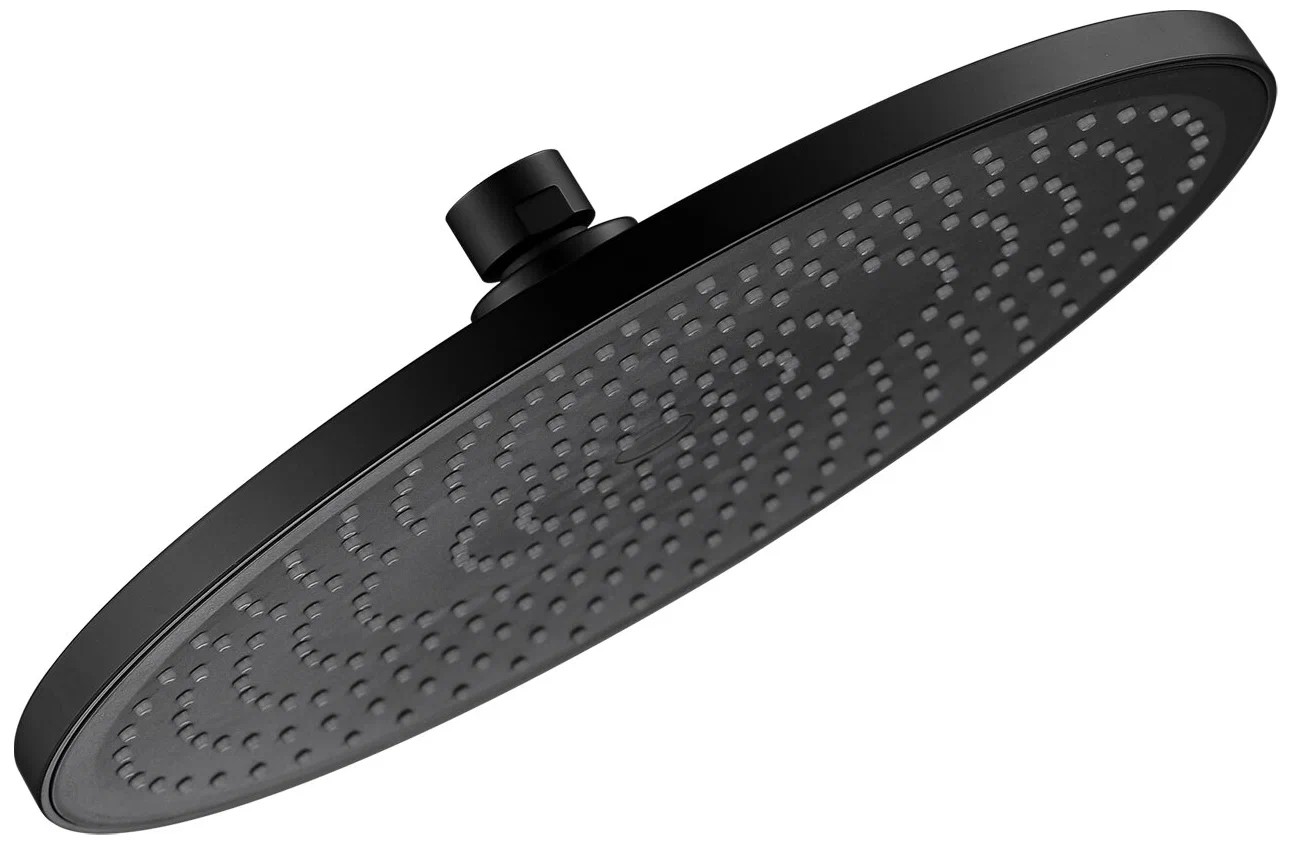 Лейка верхнего душа Gappo G006-25 черная, 25см заглушка для pds45 t черная с отверстием arlight пластик