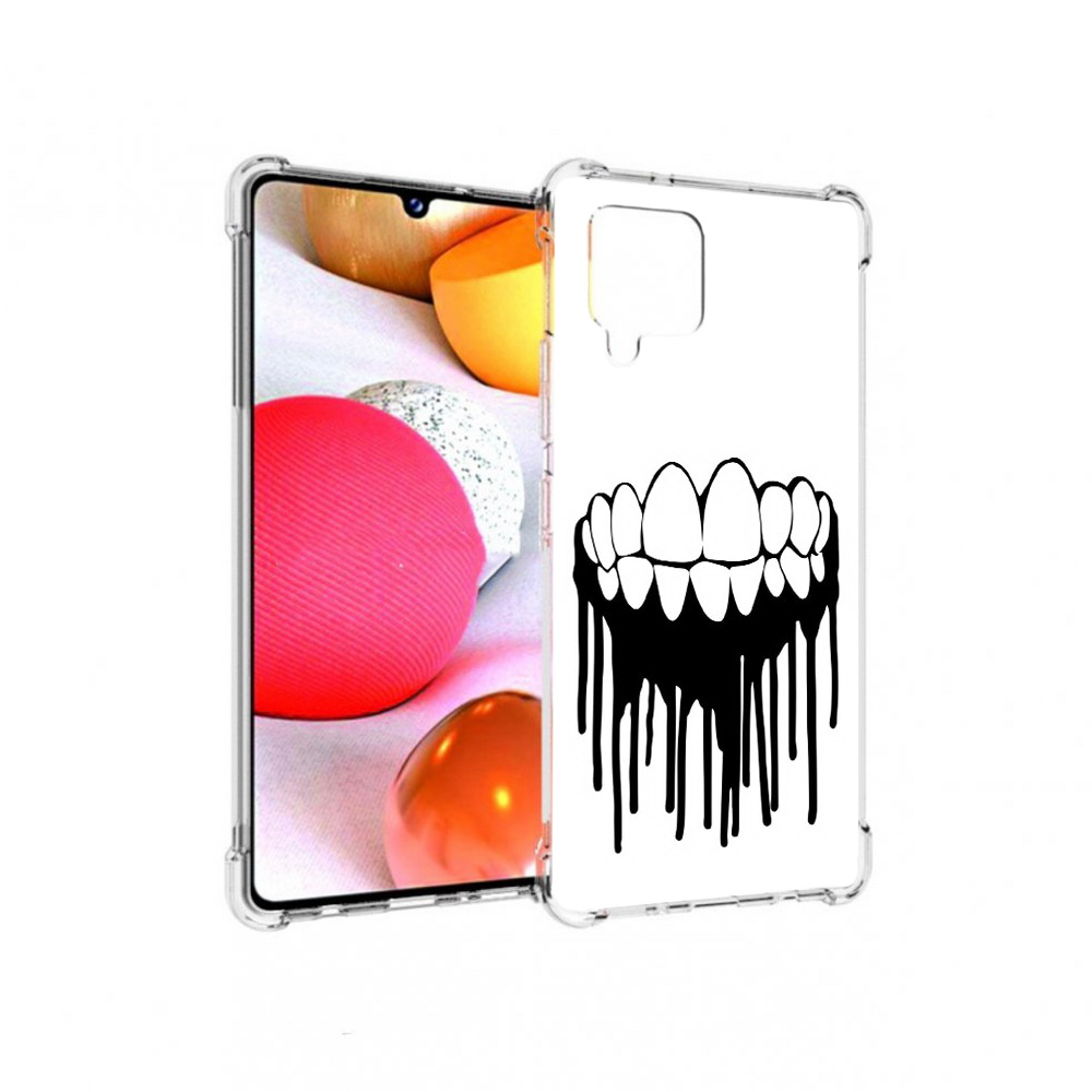 

Чехол MyPads Tocco для Samsung Galaxy A42 зубы (PT226910.539.372), Прозрачный, Tocco