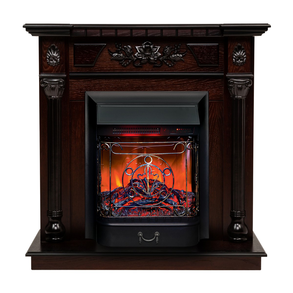 

Электрокамин RealFlame Dacota AO с очагом Majestic Lux BL, пульт ДУ, Электрокамин Dacota AO с очагом Majestic Lux Black RC