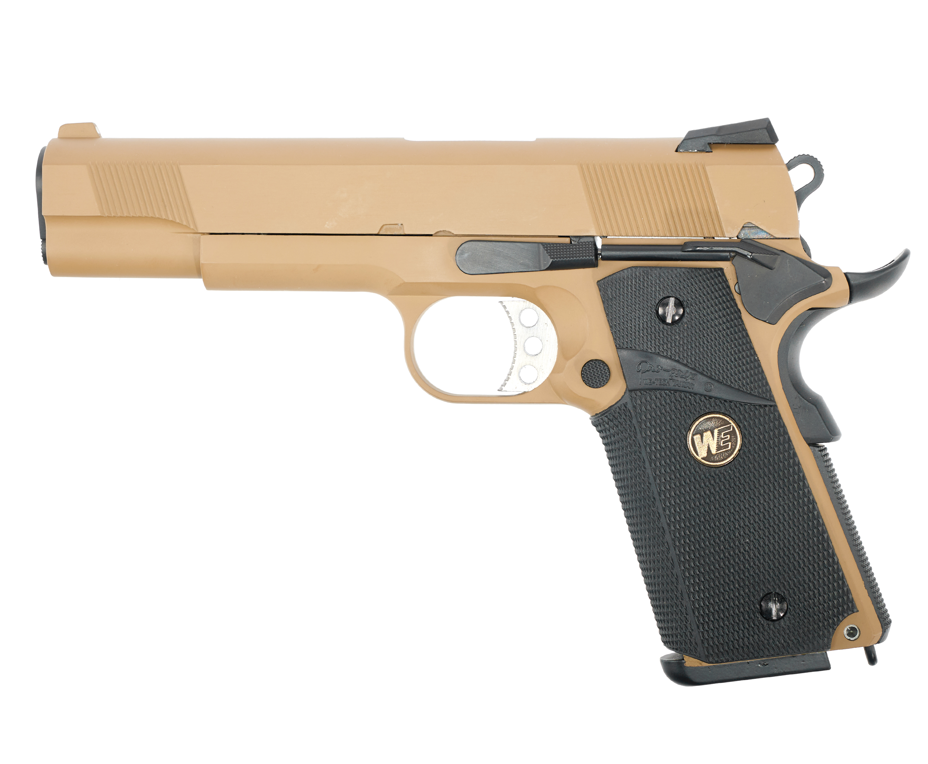 Страйкбольный пистолет WE Colt M1911A1 M.E.U. 6 мм, Gas, Blowback, Tan