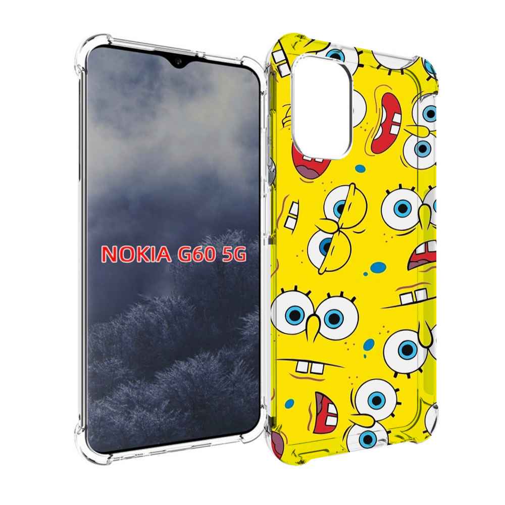 

Чехол MyPads много-спанч-боба для Nokia G60 5G, Прозрачный, Tocco