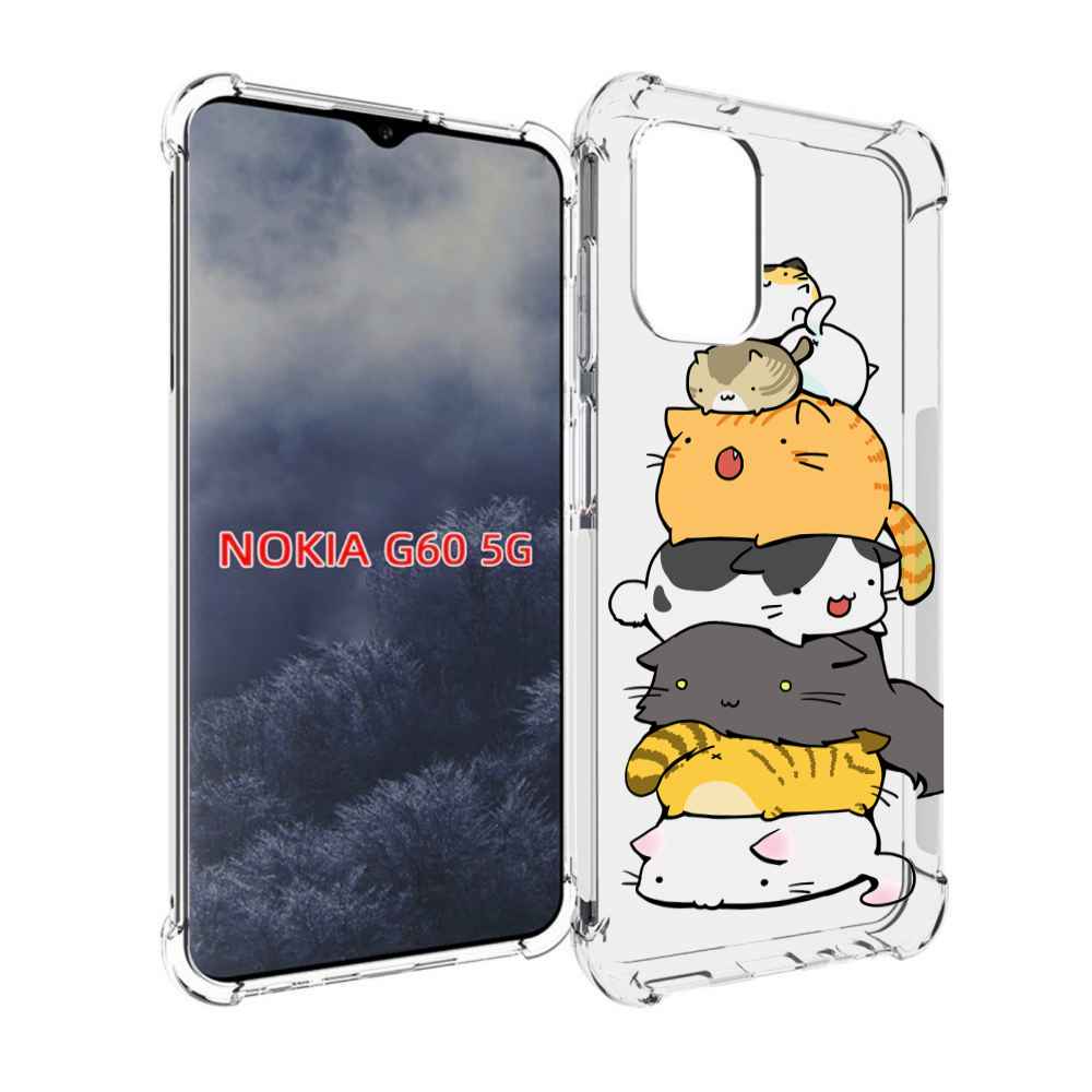 

Чехол MyPads много-маленьких-котиков для Nokia G60 5G, Прозрачный, Tocco