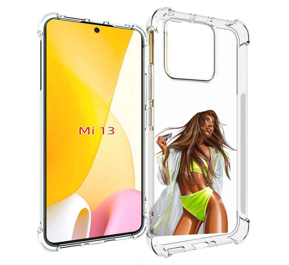 

Чехол MyPads девушка-модель-мулатка для Xiaomi 13, Прозрачный, Tocco