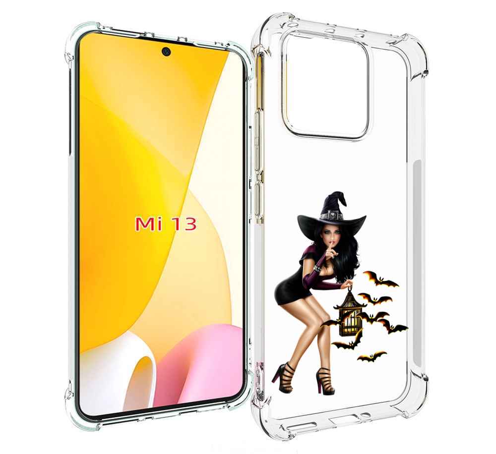 

Чехол MyPads девушка-ведьма женский для Xiaomi 13, Прозрачный, Tocco