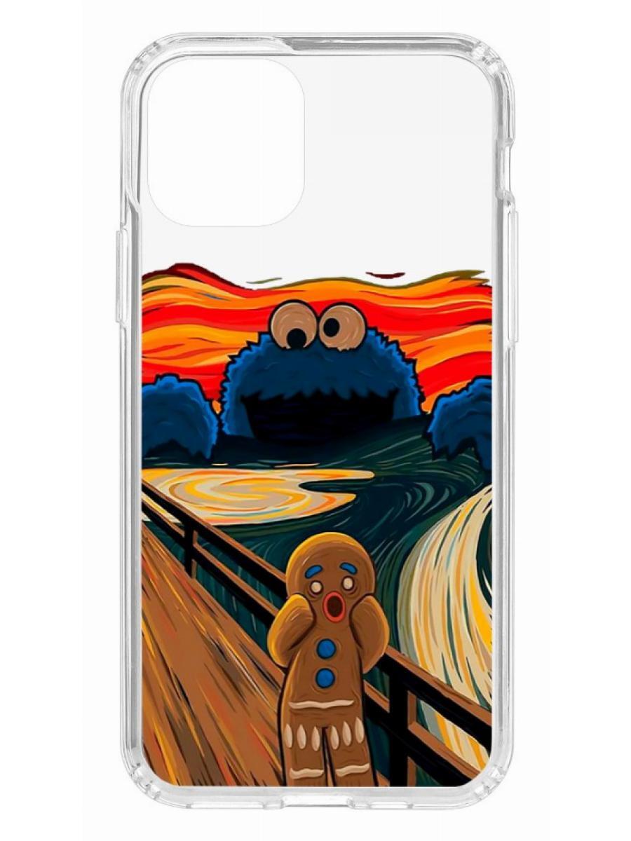 фото Чехол на iphone 11 pro kruche print cookie scream кruче