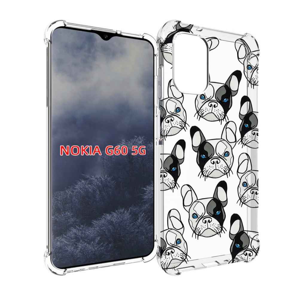 

Чехол MyPads мини-собачки-черно-белый для Nokia G60 5G, Прозрачный, Tocco
