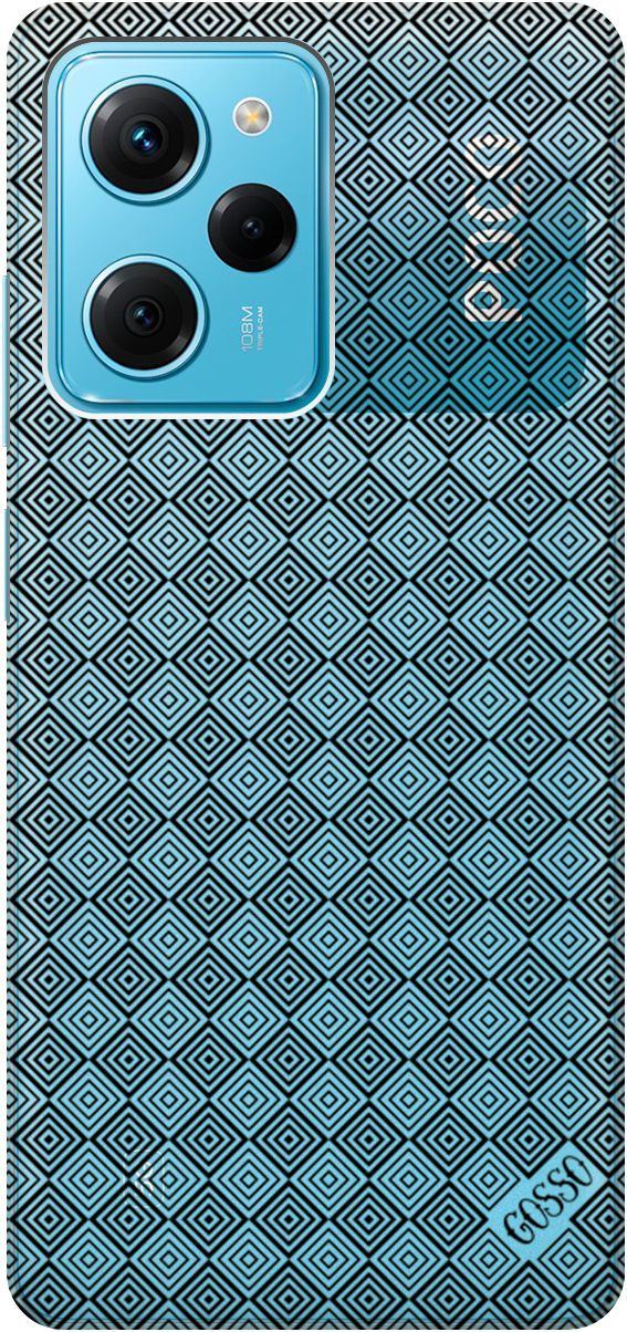 

Чехол на Xiaomi Poco X5 Pro 5G "Magic Squares" прозрачный, Прозрачный;черный, 158263