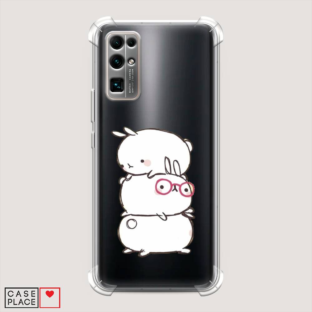 

Чехол Awog на Honor 30 "Бутерброд", Розовый, 612151-1