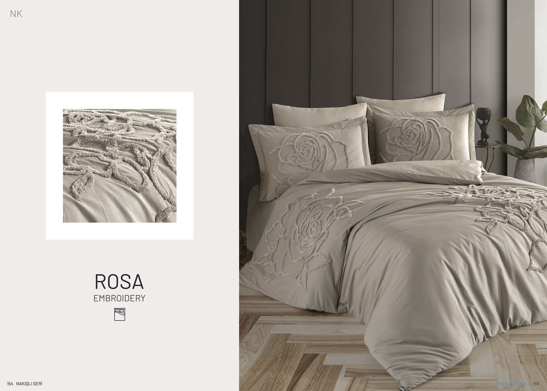 Комплект постельного белья Majoli Rosa евро