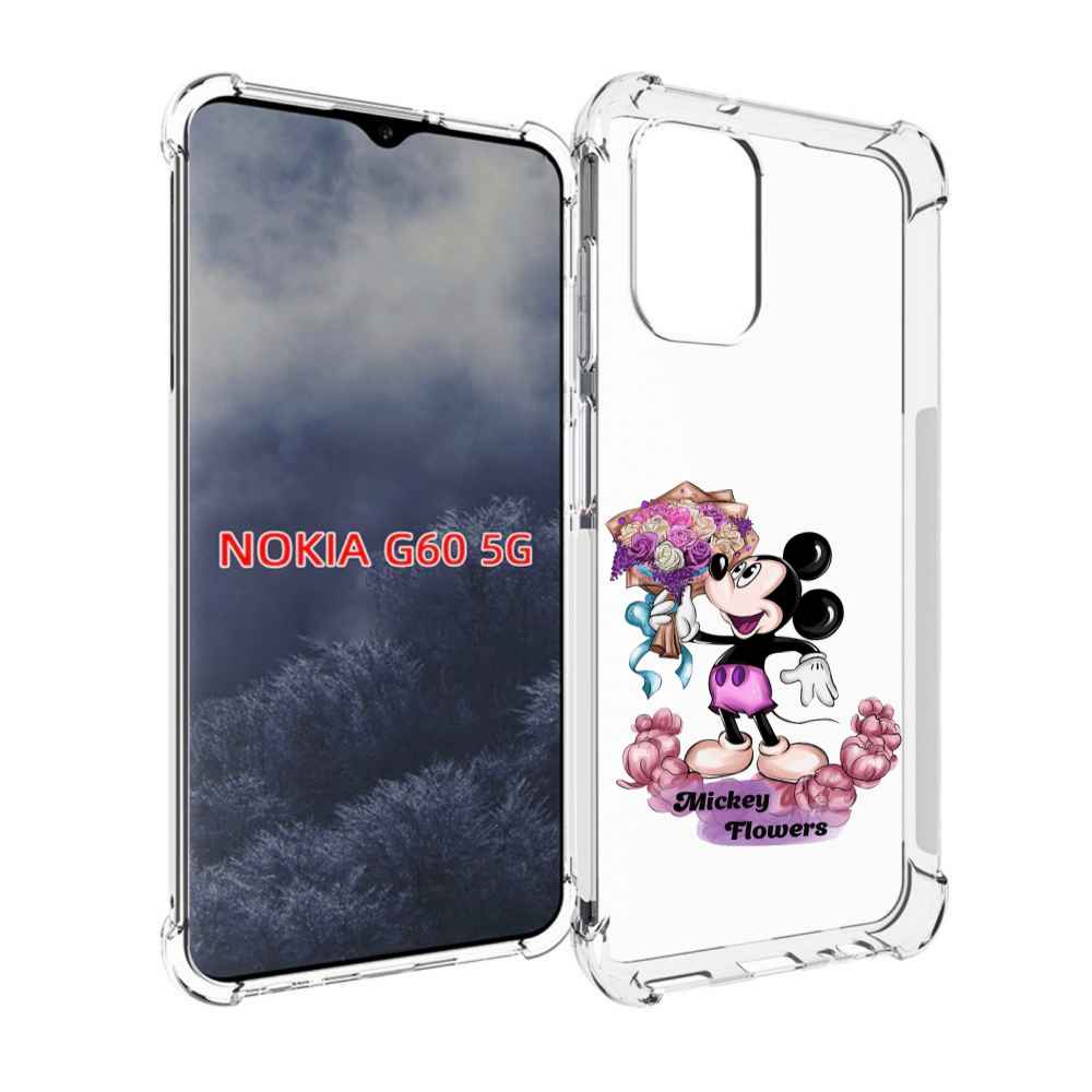 

Чехол MyPads микки-с-цветами женский для Nokia G60 5G, Прозрачный, Tocco