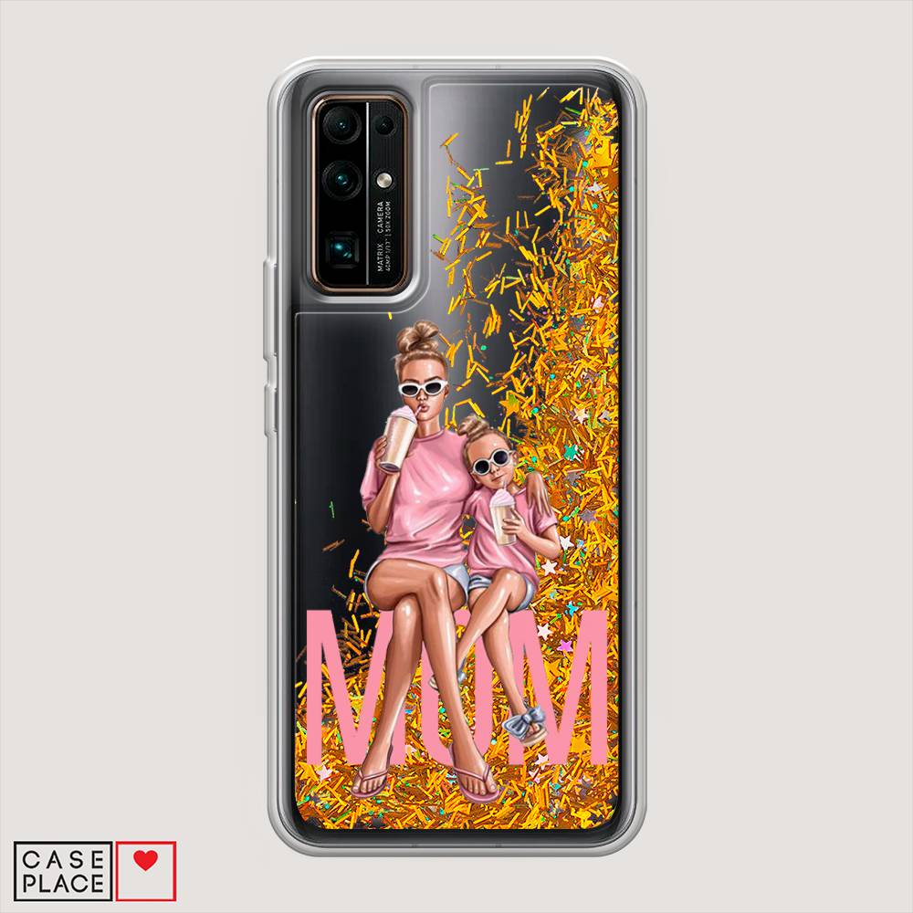 

Чехол Awog на Honor 30 "Lovely mom", Синий;бежевый;розовый, 612190-1