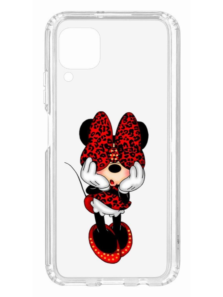 

Чехол на Huawei P40 Lite Kruche Print Минни, Прозрачный;белый;красный;черный