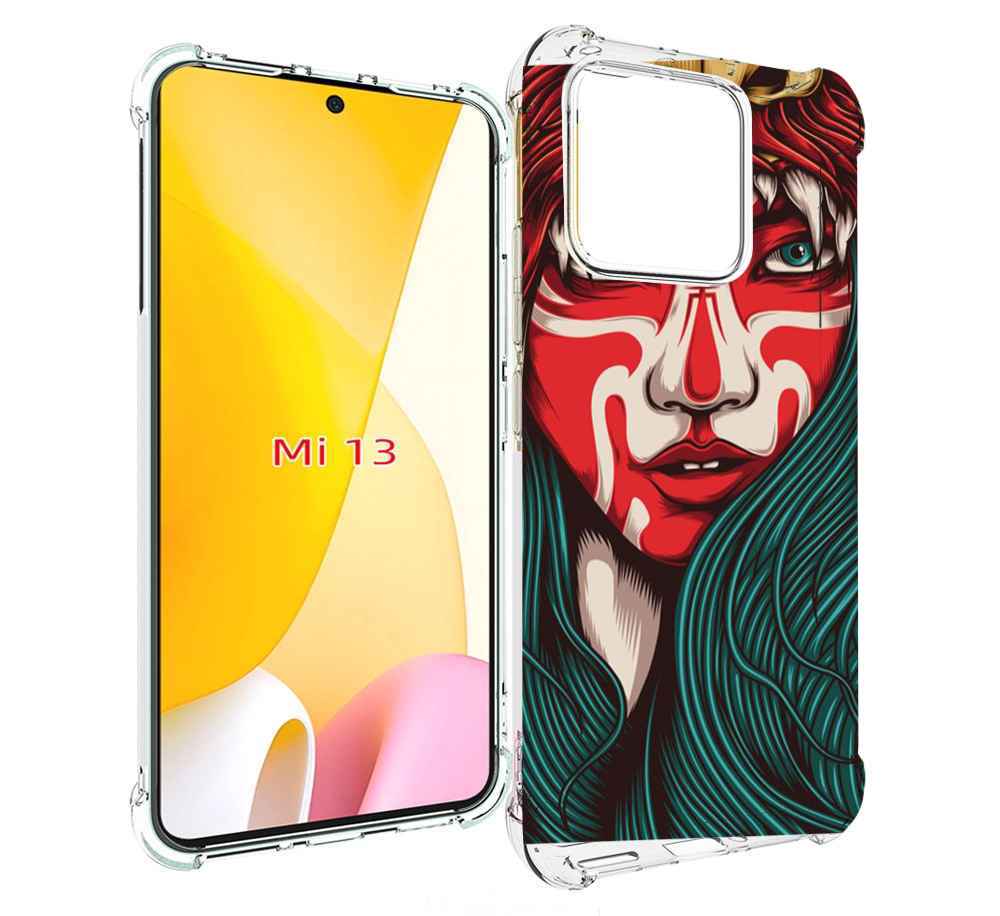 

Чехол MyPads девушка-в-маскировке для Xiaomi 13, Прозрачный, Tocco