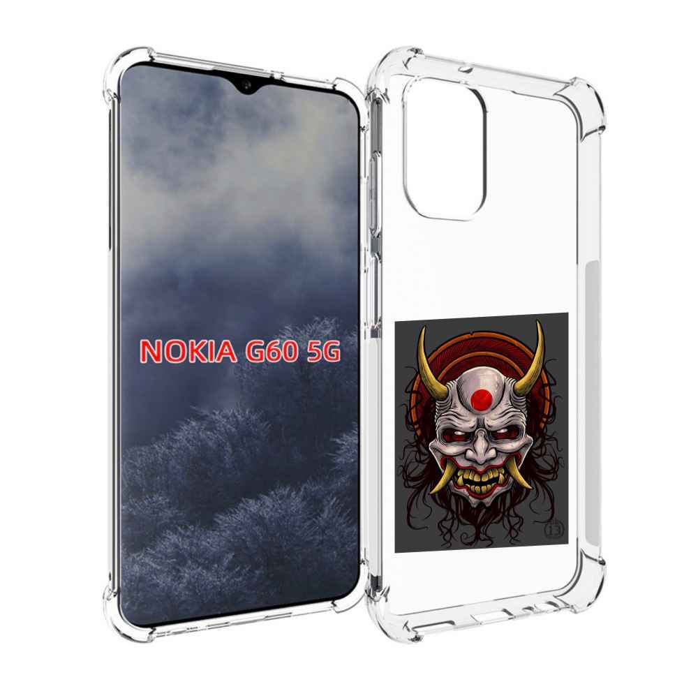 

Чехол MyPads маска с клыками и рогами для Nokia G60 5G, Прозрачный, Tocco