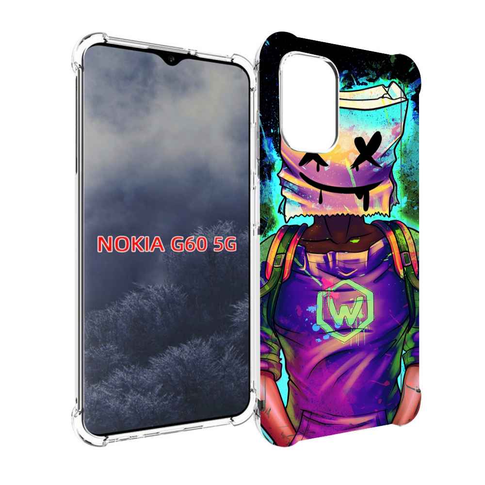 

Чехол MyPads маршмеллоу-глитч для Nokia G60 5G, Прозрачный, Tocco