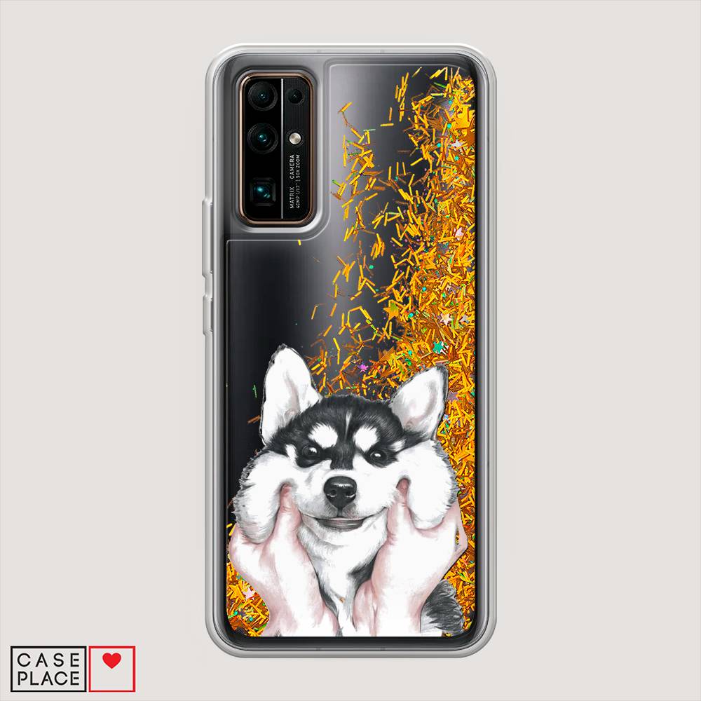 

Чехол Awog на Honor 30 "Щечки хаски", Серый, 612190-1