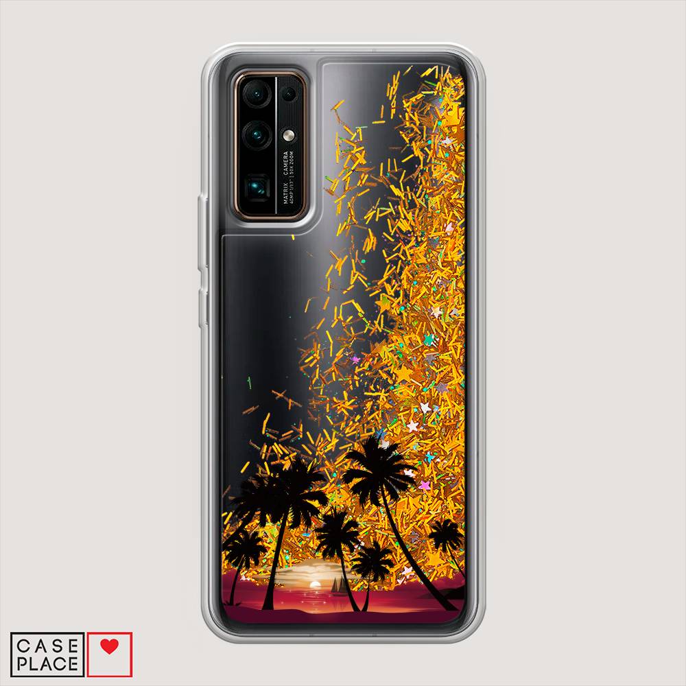 

Чехол Awog на Honor 30 "Закат и пальмы", Красный, 612190-1