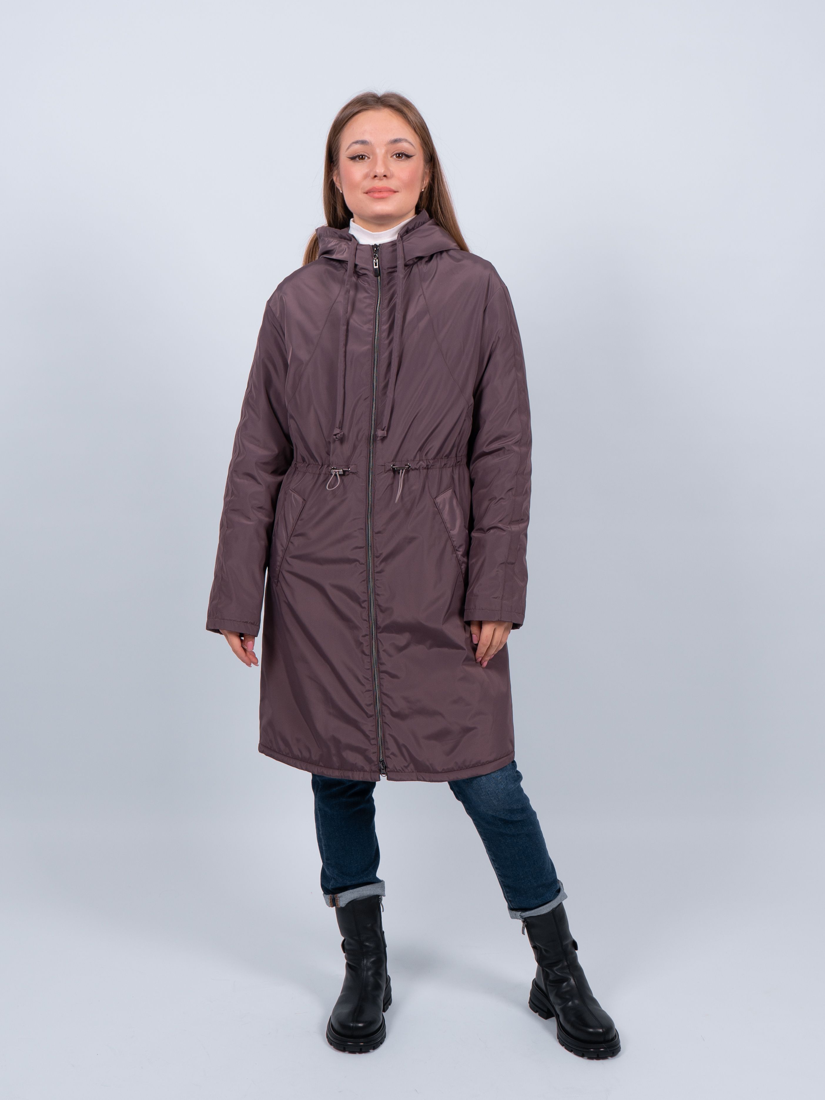 

Пальто женское 365 clothes DM 1014 коричневое 46 RU, Коричневый, DM 1014