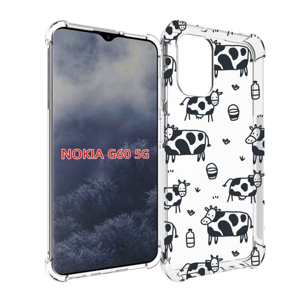 

Чехол MyPads маленькие-коровки для Nokia G60 5G, Прозрачный, Tocco